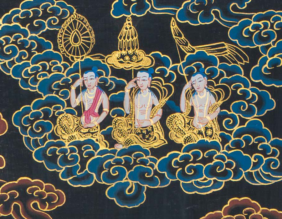 Hand-Painted White Tara Thangka - T-S-BT-RB-WT-0105