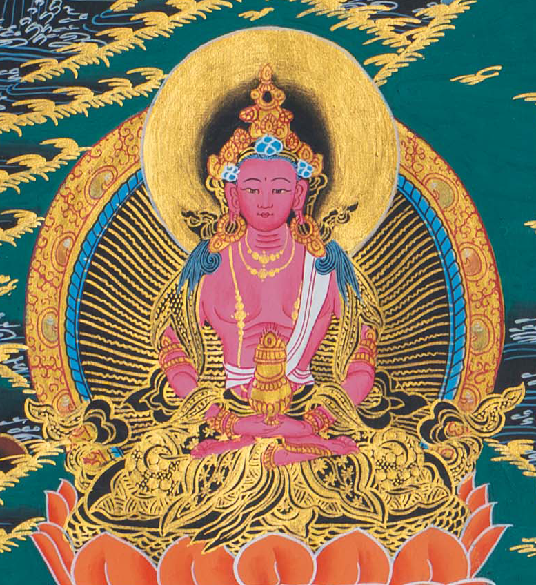 Hand-Painted White Tara Thangka - T-S-BT-RB-WT-0105