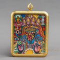 Hand-Painted Zachi Lhamo Ghau Locket Thangka - L-ZL-56