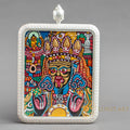 Hand-Painted Zachi Lhamo Ghau Locket Thangka - L-ZL-56