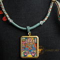 Hand-Painted Zachi Lhamo Ghau Locket Thangka - L-ZL-56