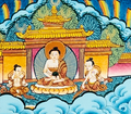 Hand drawn exquisite thangka 