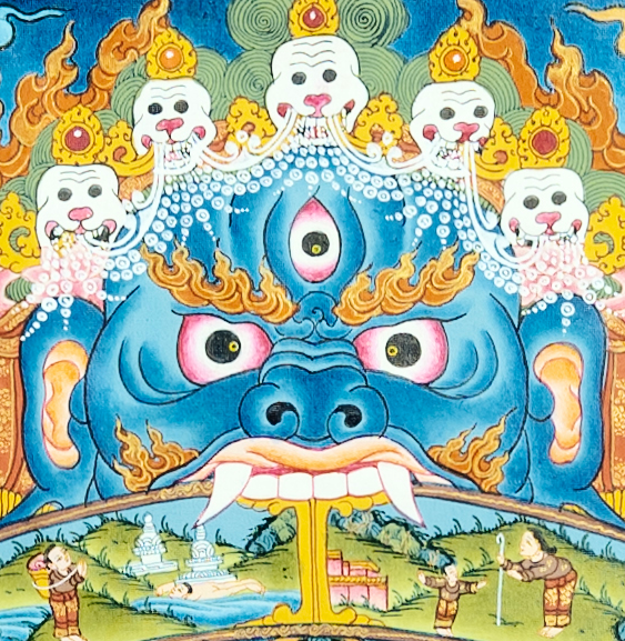 Hand drawn exquisite thangka "Wheel of Life" (Reincarnation) - T-B-HT-TB-AU-WOL-0021