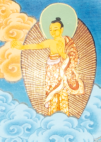 Hand drawn masterpiece of the Wheel of Life (Reincarnation) | Buddhist Dharma Thangka - T-B-HT-BB-WOL-0015