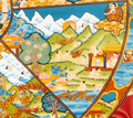 Hand drawn masterpiece of the Wheel of Life (Reincarnation) | Buddhist Dharma Thangka - T-B-HT-BB-WOL-0015
