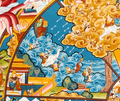 Hand drawn masterpiece of the Wheel of Life (Reincarnation) | Buddhist Dharma Thangka - T-B-HT-BB-WOL-0015