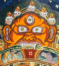 Hand-painted Buddhist Wheel of Life Thangka - T-B-HT-BB-WOL-0014