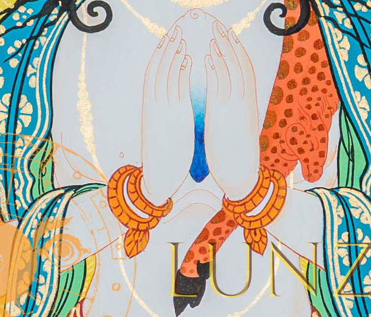 Hand-painted Chenrezig Thangka Painting - T-B-HT-RB-C-0035