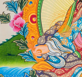 Hand-painted Guru Rinpoche Thangka Painting - T-B-HT-RB-GR-0038