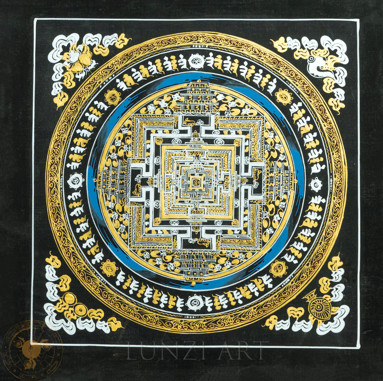 Hand-painted Kalachakra Mandala thangka - T-B-HT-BB-K-0013
