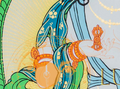 Hand-painted Vajrasattva Thangka Painting - T-B-HT-RB-V-0039