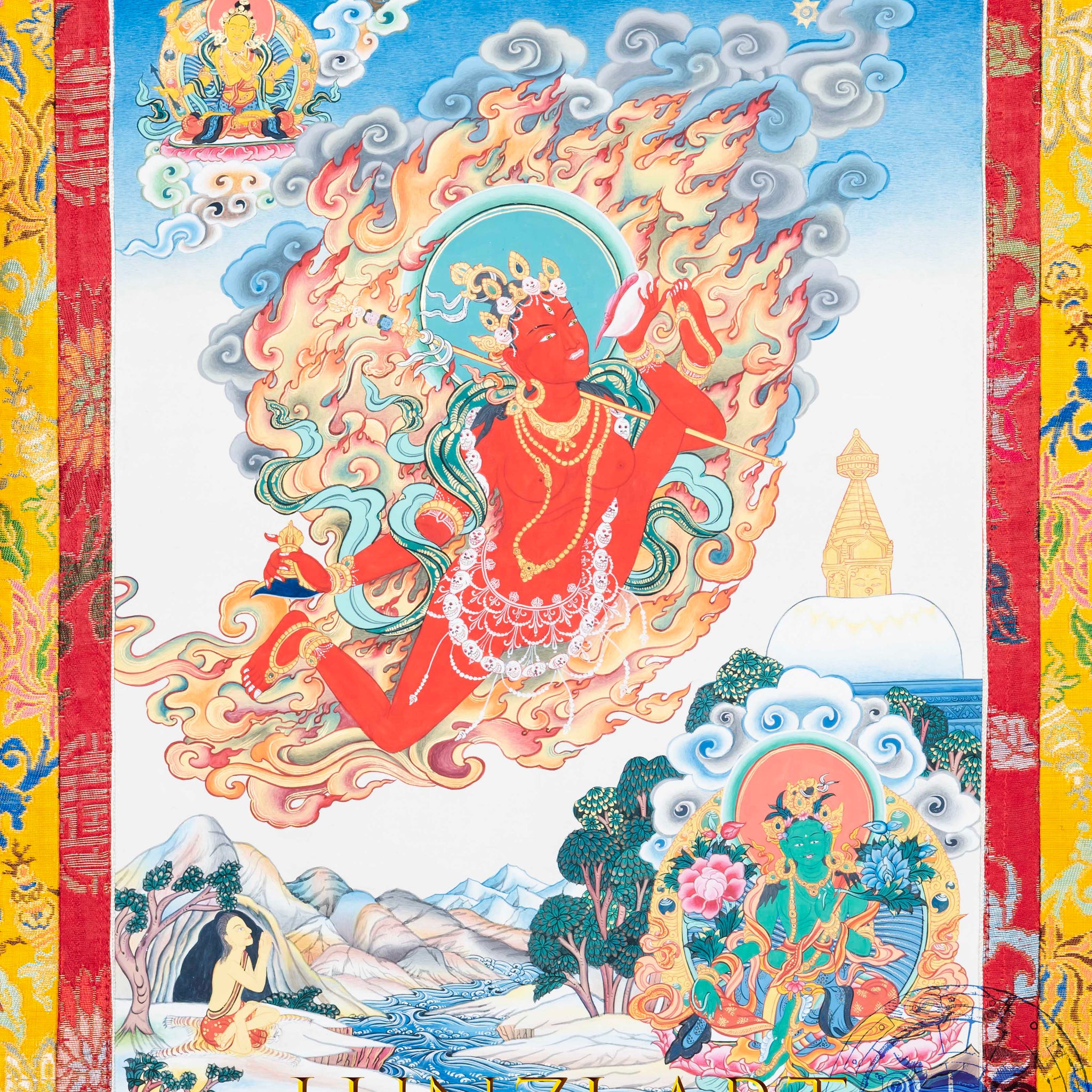Hand-painted Vajrayogini Thangka - Thangka