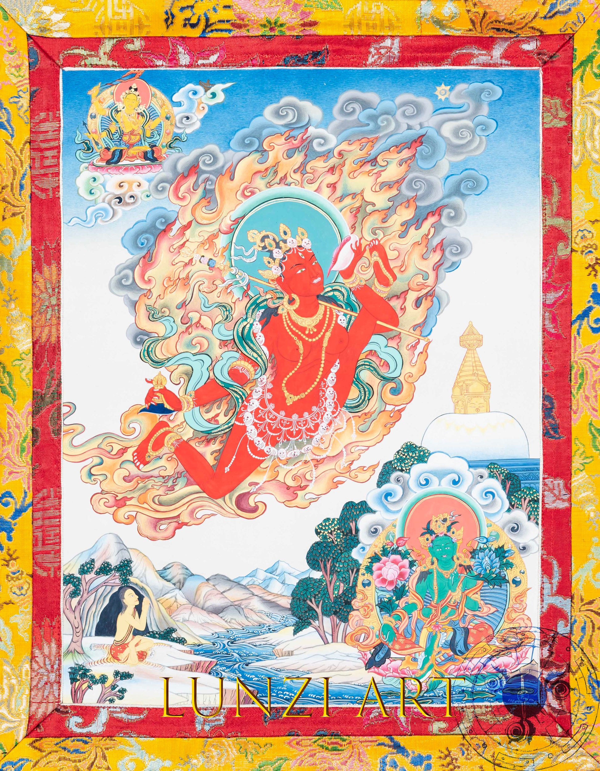 Hand-painted Vajrayogini Thangka - Thangka