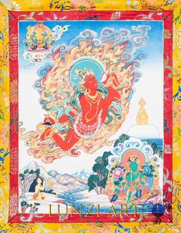 Hand-painted Vajrayogini Thangka - Thangka