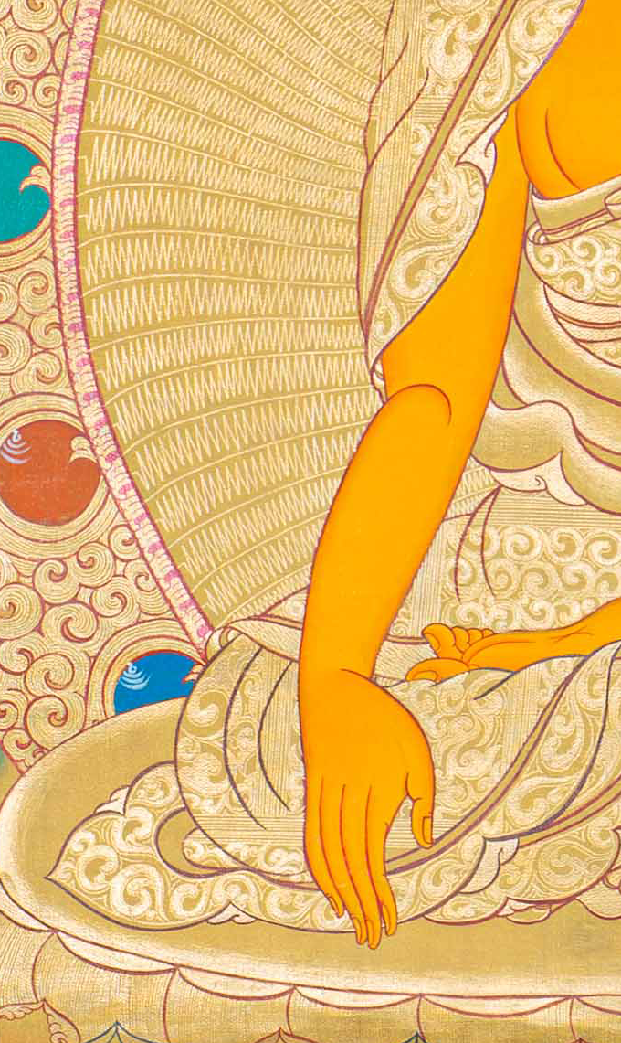 HandPainted Buddha Mara Thangka - T-S-BT-RB-AU-BM-0077