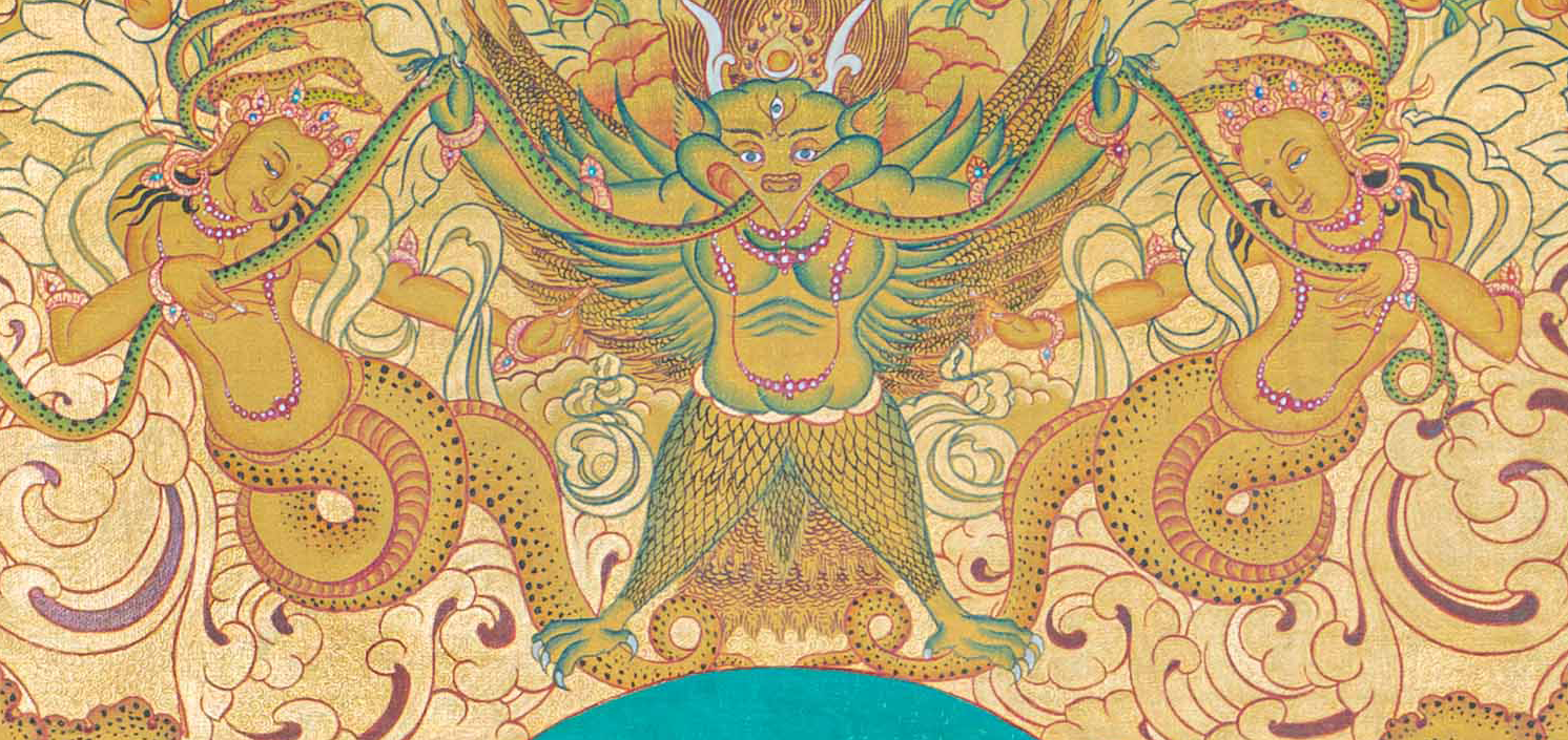 HandPainted Buddha Mara Thangka - T-S-BT-RB-AU-BM-0077