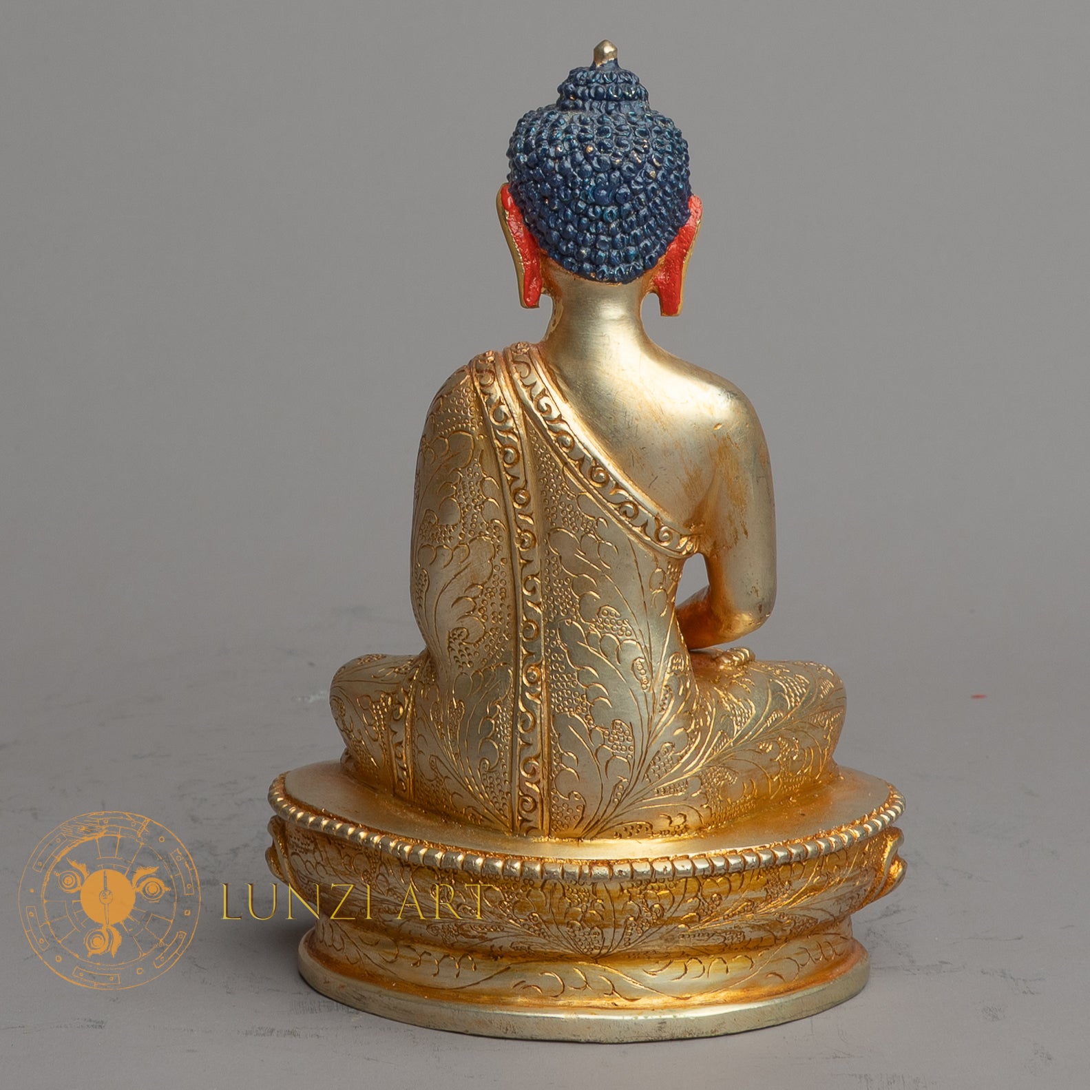 Handcrafted Amitabha buddha Statue | Fully Gold-Plated Copper - S-B-HT-FG-C-AB-00163
