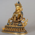 Handcrafted Amitayus  Statue | Half Gold-Plated Copper - S-B-RM-HG-C-A-00186