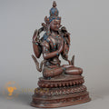 Handcrafted Chenrezig Statue | Copper Oxidized - S-B-RM-C-C-00178