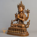 Handcrafted Chenrezig Statue | Copper Oxidized - S-P-R-C-C-00224
