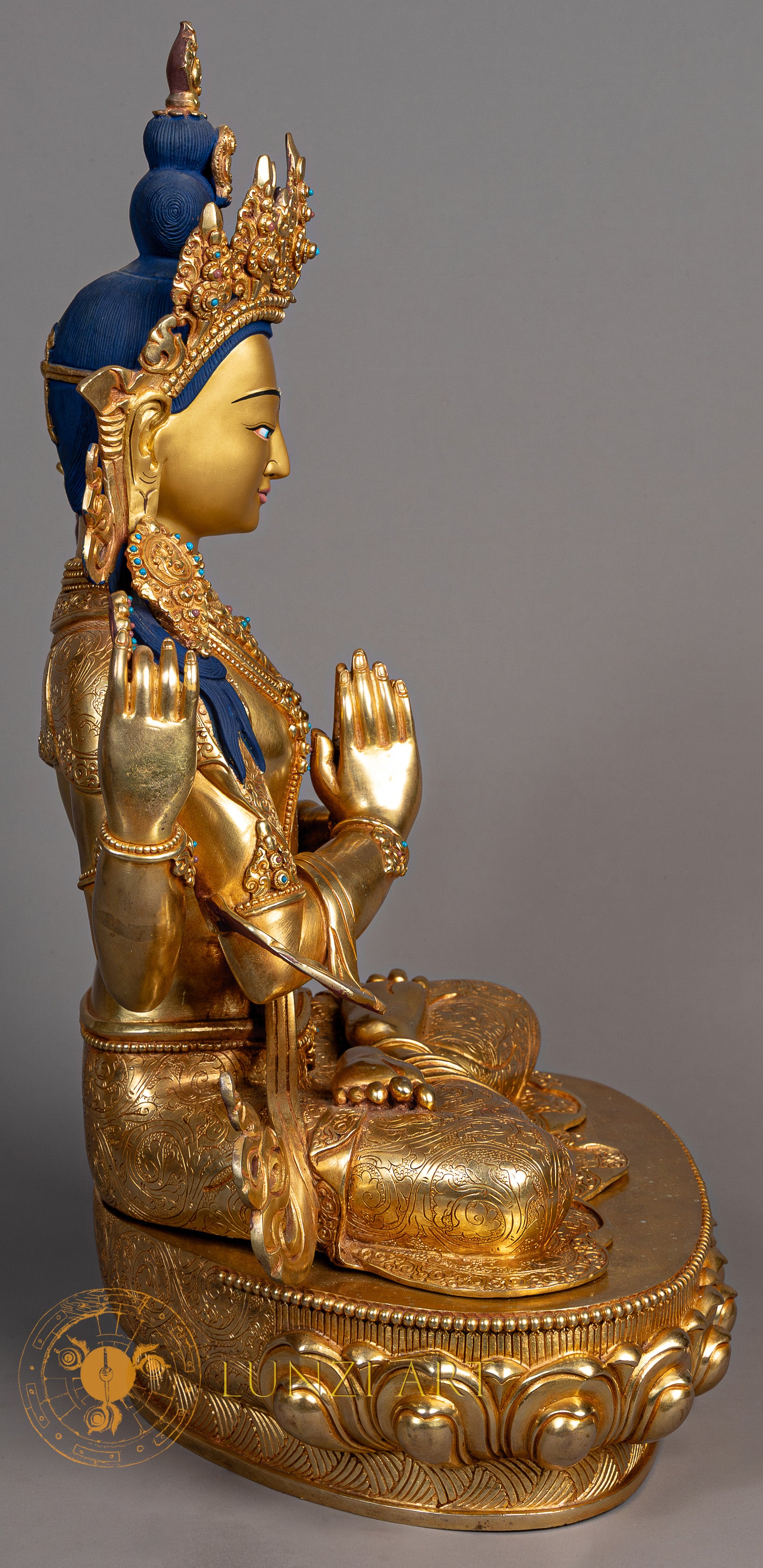 Handcrafted Chenrezig Statue | Embodying Compassion - S-P-SS-FG-CG-C-0133