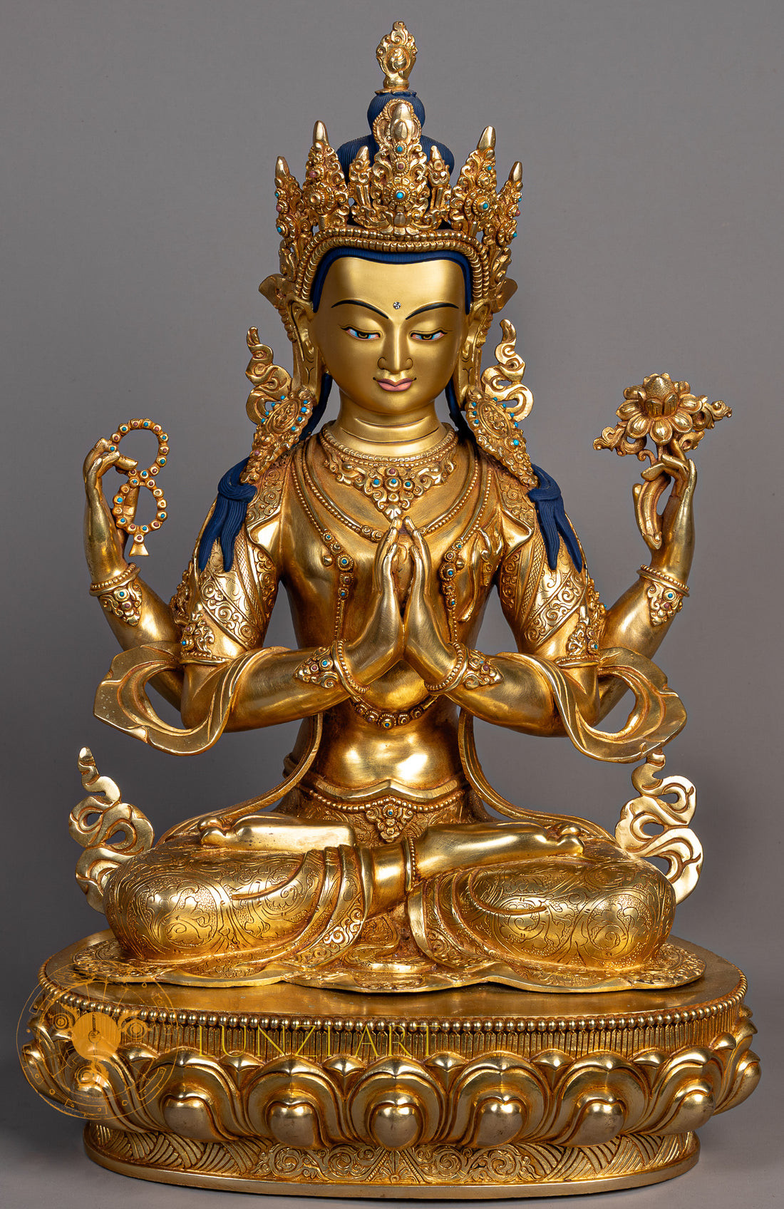 Handcrafted Chenrezig Statue | Embodying Compassion - S-P-SS-FG-CG-C-0133