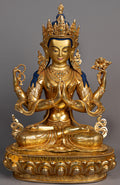 Handcrafted Chenrezig Statue | Embodying Compassion - S-P-SS-FG-CG-C-0133