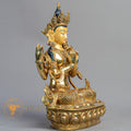 Handcrafted Chenrezig Statue | Fully Gold-Plated Copper - S-B-BA-FG-C-C-00170