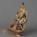 Handcrafted Chenrezig Statue | Half Gold-Plated Copper - S-P-BA-HG-CG-C-00213
