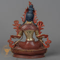 Handcrafted Green Tara Statue | Half Gold-Plated Copper - S-P-BA-HG-CG-GT-00211