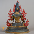 Handcrafted Green tara Statue | Half Gold-Plated Copper - S-B-RM-HG-C-GT-00184