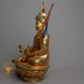 Handcrafted Guru Rinpoche Statue | Fully Gold-Plated Copper - S-B-HT-FG-C-GR-0149