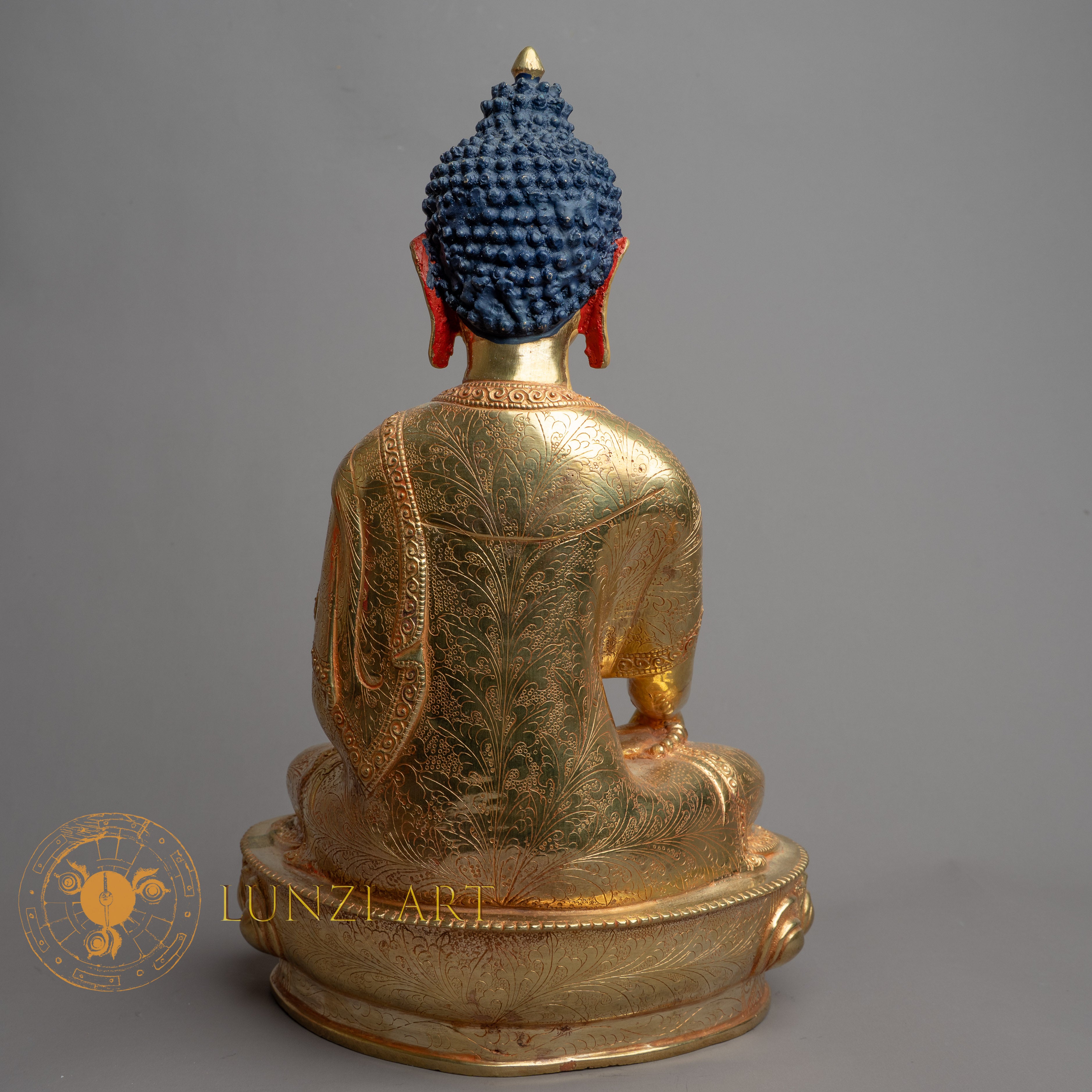 Handcrafted Shakyamuni Buddha Statue | Copper Full Gold-Plated