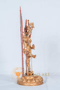 Handcrafted Simhamukha Statue  | Full Gold Plated - S-B-RM-FG-CG-SM-0066