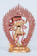 Handcrafted Simhamukha Statue  | Full Gold Plated - S-B-RM-FG-CG-SM-0066
