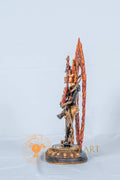 Handcrafted Simhamukha Statue | Half Gold Plated - S-B-RM-HG-CG-SM-0065