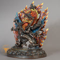 Handcrafted Vajrakilaya Statue | Copper Face Painted - S-B-RM-C-VK-00176