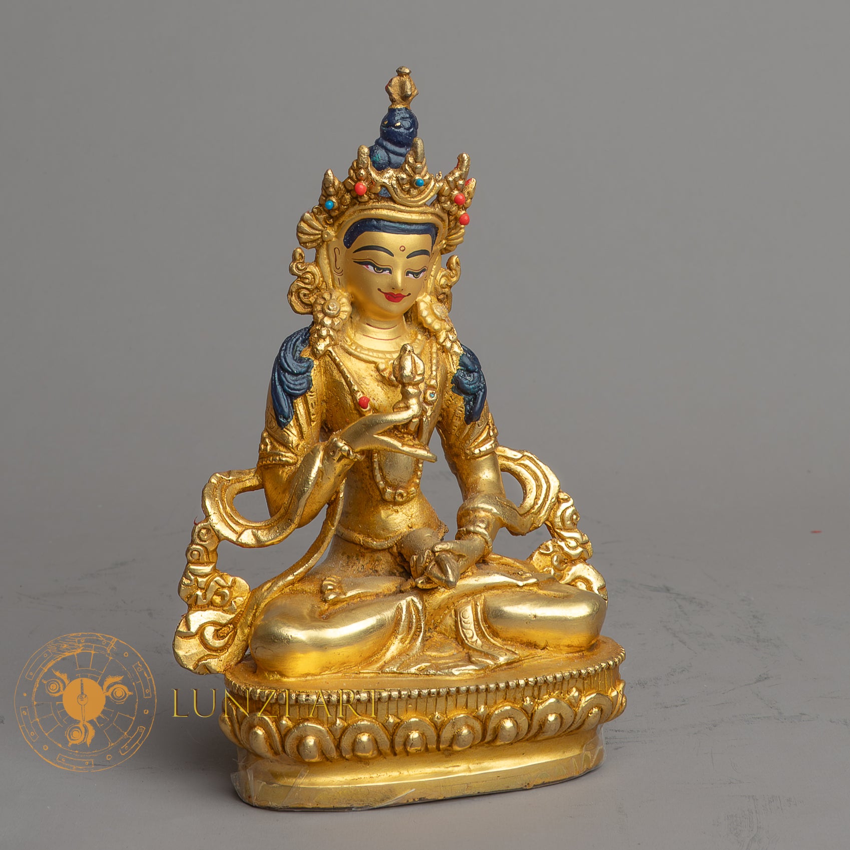 Handcrafted Vajrasattva Statue | Fully Gold-Plated Copper - S-B-HT-FG-C-VS-00160