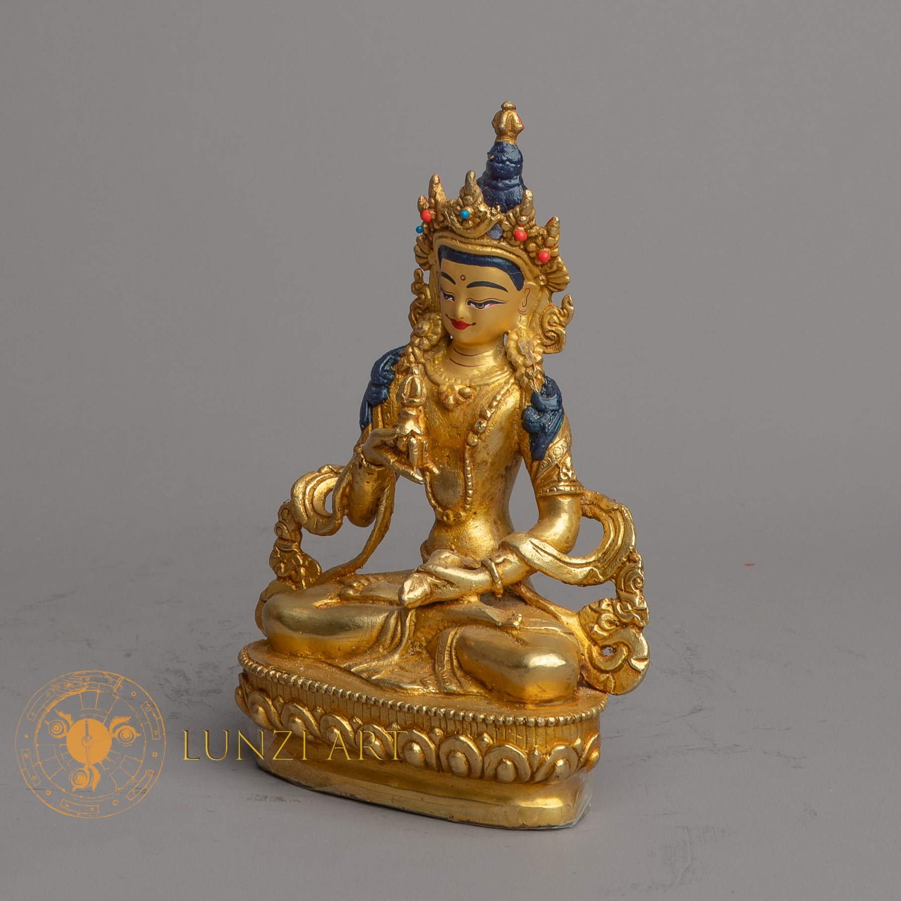 Handcrafted Vajrasattva Statue | Fully Gold-Plated Copper - S-B-HT-FG-C-VS-00160