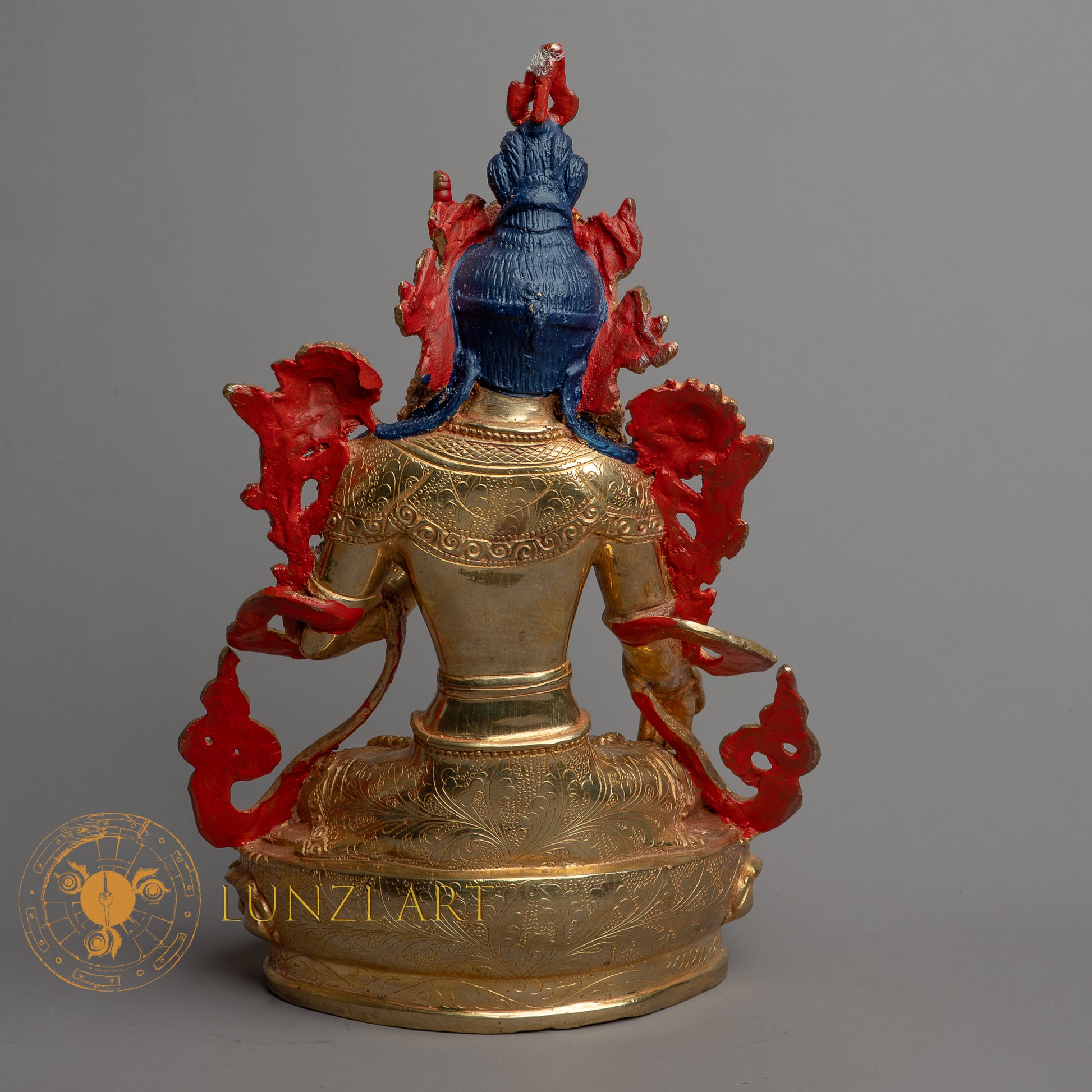 Handcrafted White Tara Statue | Fully Gold-Plated Copper - S-B-HT-FG-C-WT-0143