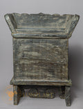 Handcrafted Wooden & Clay Manjushree Shrinework Altar – Antique Style Himalayan Devotional Niche - w-s-sh-ma-0020