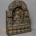 Handcrafted Wooden Rinpoche Altar – Antique Style Padmasambhava (Guru Rinpoche) Shrine - w-s-sh-ra-0016