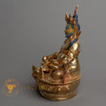 Handcrafted Zambala (Jambhala) Statue | Fully Gold-Plated Copper - S-B-HT-FG-C-Z-0145