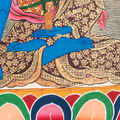 Handmade Akshobhya Buddha Thangka: The Unshakable One - T-PS-SS-RB-BBM-0008