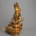 Handmade Amitayus Statue | Fully Gold-Plated Copper - S-B-HT-FG-C-A-0154