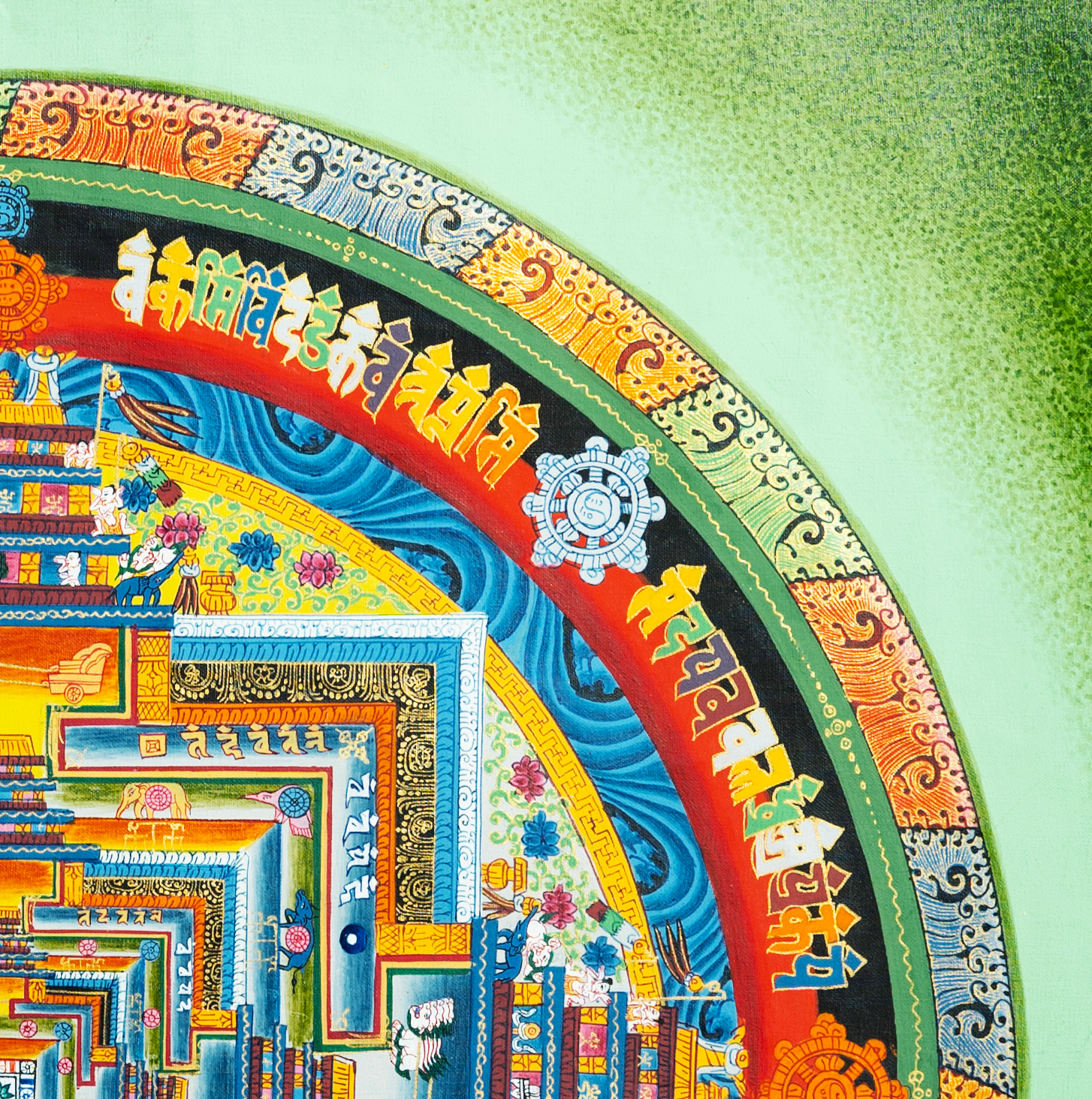 Handmade Eternal Universe Balance Kalachakra Mandala - T-B-HT-GB-AU-HT-0008