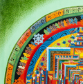 Handmade Eternal Universe Balance Kalachakra Mandala - T-B-HT-GB-AU-HT-0008