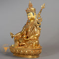 Handmade Guru Rinpoche Statue | Full Gold-Plated Copper - S-B-RM-FG-C-GR-00187