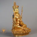 Handmade Guru Rinpoche Statue | Full Gold-Plated Copper - S-B-RM-FG-C-GR-00187