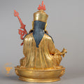 Handmade Guru Rinpoche Statue | Full Gold-Plated Copper - S-B-RM-FG-C-GR-00187